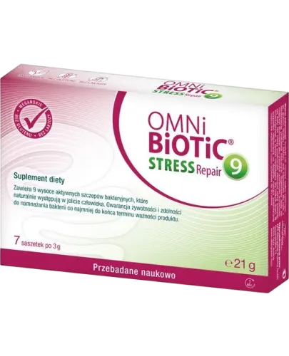 Omni Biotic Stress Repair 9, 7 saszetek - Regeneracja jelit i wsparcie układu trawiennego