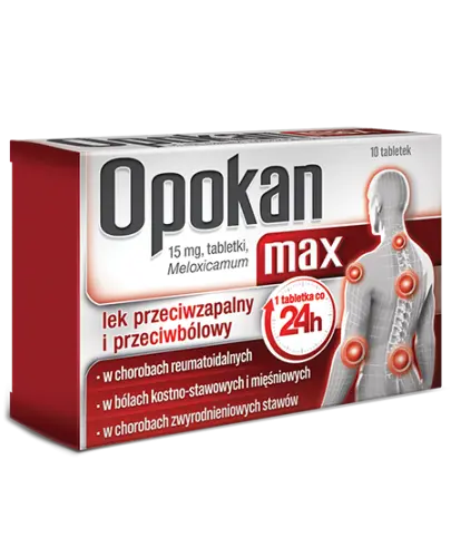 Opokan Max 15 mg, 10 tabletek - Z meloksykamem