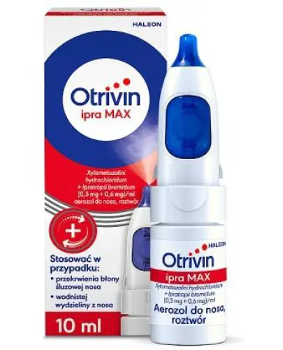 Otrivin ipra Max, 10 ml - Butelka z pompką rozpylającą z boku