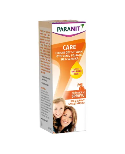 Paranit Care, odżywka w sprayu, 100 ml - Pielęgnuje włosy i chroni przed wszawicą głowową