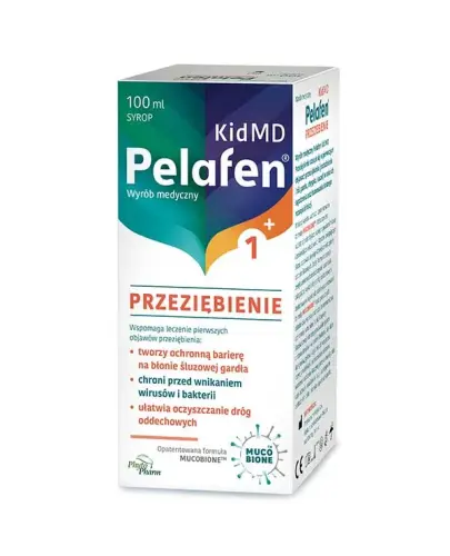 Pelafen Kid MD 1+ Przeziębienie, 100 ml - Syrop z pelargonią afrykańską dla dzieci od 1. roku życia