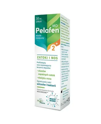 Pelafen MD, spray do nosa, 30 ml - Spray udrażnia nos i oczyszcza zatoki, dla dzieci powyżej 2. roku życia