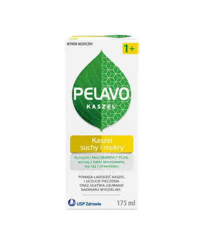 Pelavo Kaszel, syrop, 175 ml - Naturalny syrop na kaszel suchy i mokry dla dzieci od 1. roku życia