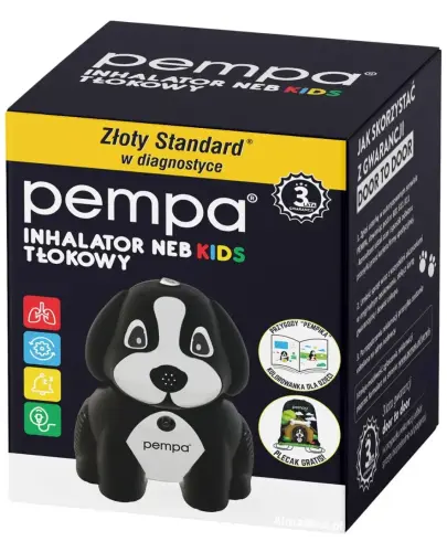 Pempa Neb Kids Inhalator tłokowy 1szt. - Wyposażony w regulację tempa inhalacji