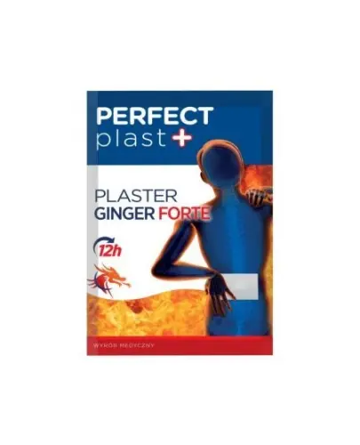 Perfect Plast Plaster Ginger Forte 12x18 cm, 50 sztuk - Łagodzi dolegliwości bólowe mięśni, karku czy pleców