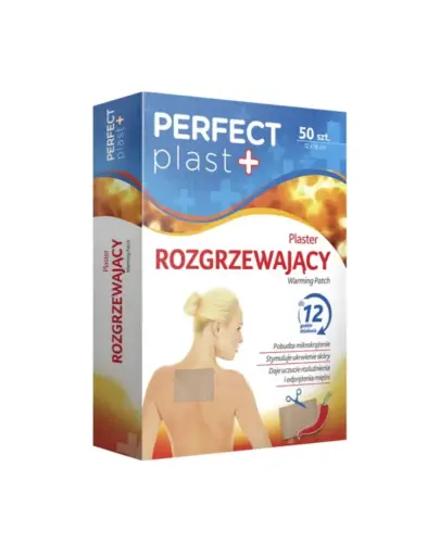 Perfect Plast Plaster rozgrzewający, 50 sztuk - Pobudzający mikrokrążenie plaster do miejscowego stosowania