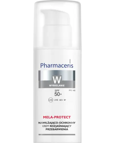 Pharmaceris W Mela-Protect, krem rozjaśniający przebarwienia SPF 50+, 50 ml - Nawilżająco - ochronny krem do skóry z przebarwieniami