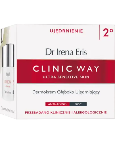 Dr Irena Eris Clinic Way 2° Dermokrem głęboko ujędrniający na noc, 50 ml - Do skóry z utraconą elastycznością, przebarwieniami i widocznymi pierwszymi utrwalonymi zmarszczkami