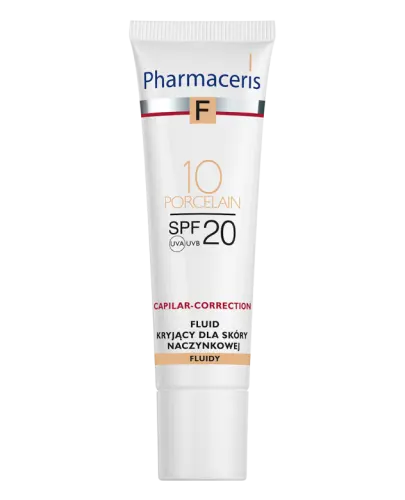 Pharmaceris F Capilar-Correction Porcelain 10, SPF 20, 30 ml - Fluid do cery naczynkowej