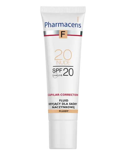 Pharmaceris F Capilar-Correction Nude 20, SPF 20, 30 ml - Fluid do cery naczynkowej