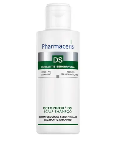 Pharmaceris DS Octopirox, szampon, 125 ml - Dermatologiczny sebo-micelarny szampon enzymatyczny