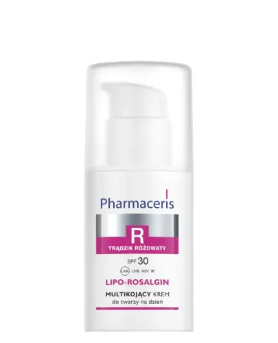 Pharmaceris R Lipo-Rosalgin SPF 30, krem do twarzy, 30 ml - Multikojący krem do twarzy na dzień. Do cery z trądzikiem różowatym.