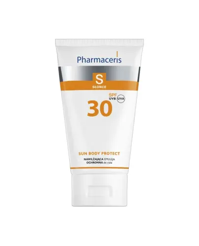 Pharmaceris S Nawilżająca emulsja ochronna do ciała SPF 30, 150 ml - Posiada lekką i szybko wchłaniającą się formułę