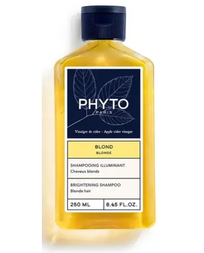 Phyto Blond Szampon rozświetlający, 250 ml - Przywraca blask włosom od jasnego do ciemnego naturalnego blondu 