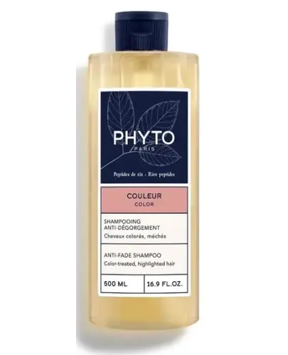 Phyto Couleur, szampon chroniący kolor, 500 ml - Do włosów farbowanych z pasemkami