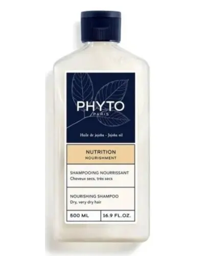 Phyto Nutrition Nourishment, szampon odżywczy z olejkiem jojoba, 500 ml - Do włosów suchych i bardzo suchych