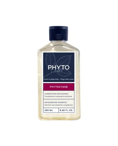 Phyto Phytocyane Rewitalizujący szampon przeciw wypadaniu włosów dla kobiet, 250 ml  - Ożywia cebulki włosów i przywraca im witalność, redukując przy tym nadmierne wypadanie.