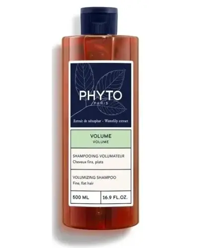 Phyto Volume, szampon zwiększający objętość, 500 ml - Delikatnie oczyszczający szampon do włosów cienkich, pozbawionych objętości