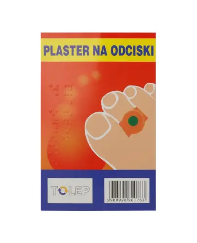 Tolep Plaster na odciski, 4 sztuki - Plaster leczniczy z kwasem salicylowym