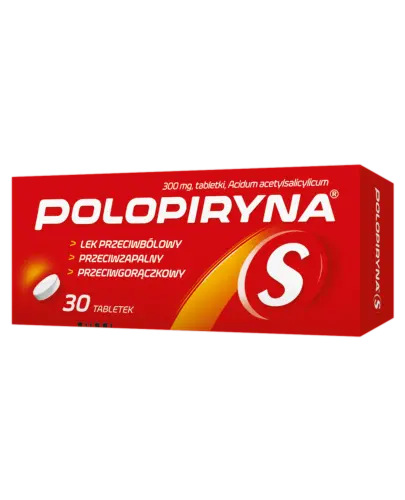 Polopiryna S, 300 mg, 30 tabletek - Tabletki z kwasem acetylosalicylowym