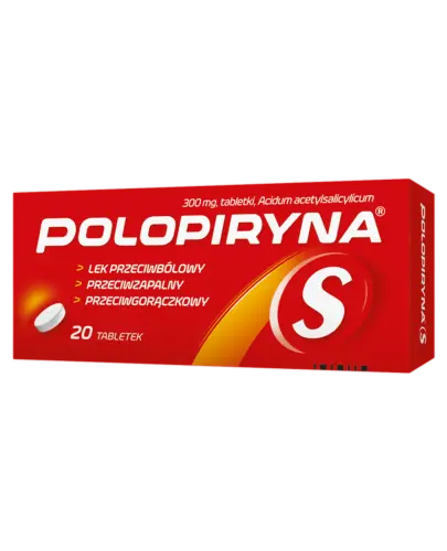 Polopiryna S, 300 mg, 20 tabletek - Tabletki z kwasem acetylosalicylowym