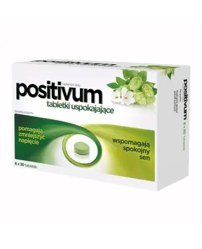 Positivum, 180 tabletek - Tabletki ziołowe, które wspomagają zdrowy i spokojny sen