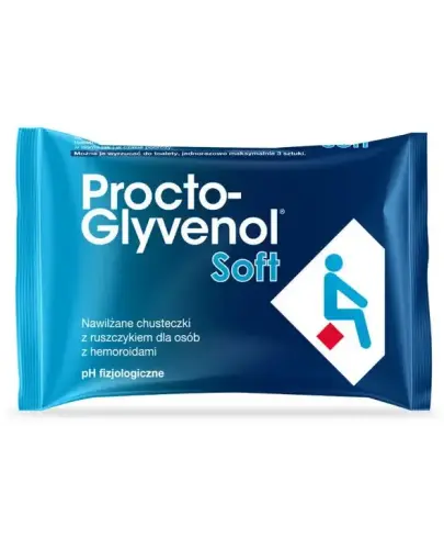 Procto-Glyvenol Soft, chusteczki nawilżane, 30 sztuk - Do higieny intymnej okolicy odbytu, w tym hemoroidów zewnętrznych