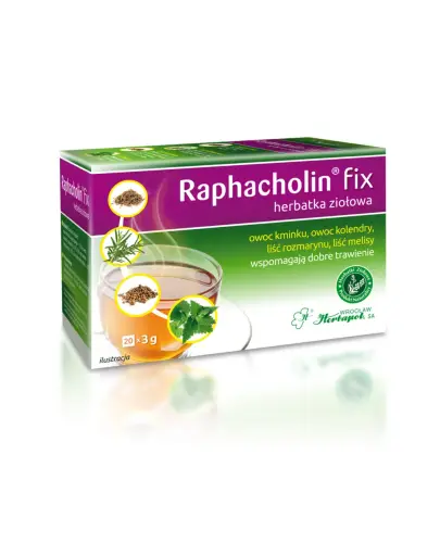 Raphacholin fix, 20 saszetek - Ziołowa herbatka na trawienie