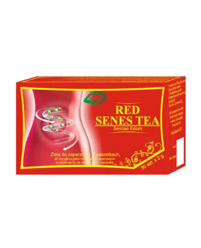 Red Senes Tea saszetki, 30 sztuk - Saszetki do zaparzania, które wykazują działanie przeczyszczające