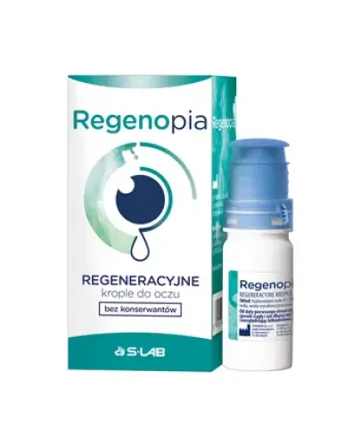 Regenopia, krople do oczu 10ml - Nawilżają oraz wspomagają regenerację bariery ochronnej powierzchni oka