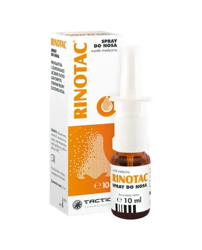 Rinotac, spray do nosa, 10 ml - Spray do nosa nawilżający błonę śluzową