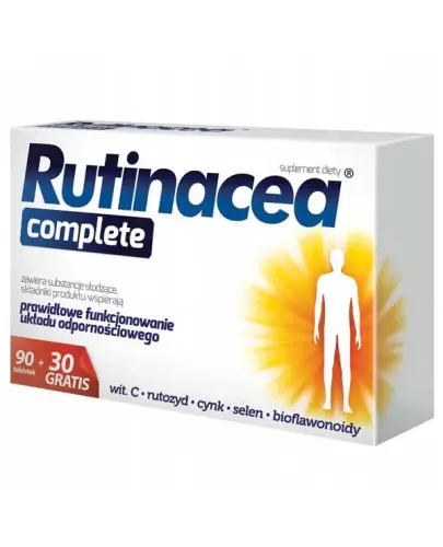 Rutinacea Complete, 120 tabletek - Suplement diety z rutozydem, witaminą C, cynkiem i selenem