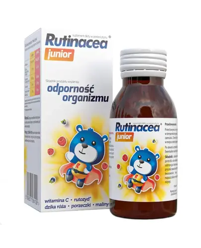 Rutinacea Junior syrop, 100 ml - Suplement diety w formie syropu przeznaczony dla dzieci powyżej 3. roku życia