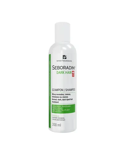 Seboradin Dark Hair Szampon do włosów ciemnych, 200 ml - Poprawia wygląd i kondycję włosów oraz wzmacnia ciemną barwę kosmyków