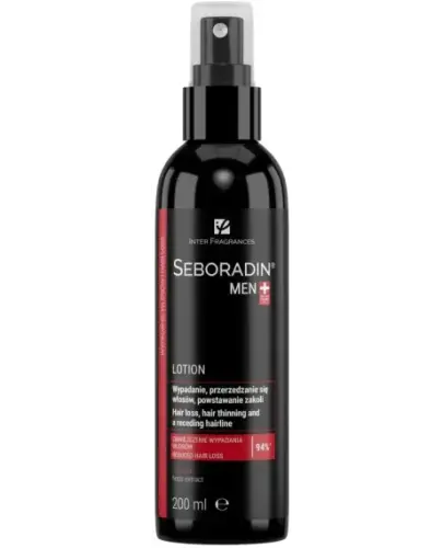 Seboradin Men Lotion przeciw wypadaniu włosów, 200 ml - Do pielęgnacji przy nadmiernym wypadaniu włosów oraz łysieniu androgenowym