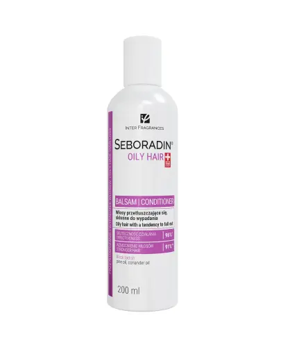 Seboradin Oily Hair Balsam do włosów przetłuszczających się i skłonnych do wypadania, 200 ml  - Wzmacnia włosy i reguluje wydzielanie sebum