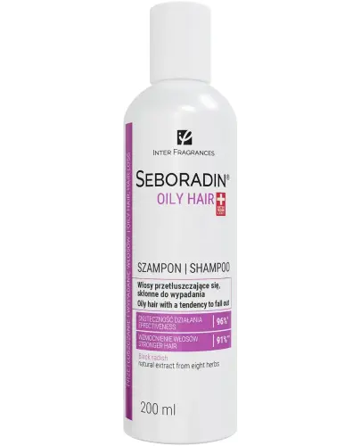 Seboradin Oily Hair, szampon do włosów przetłuszczających się, skłonnych do wypadania, 200 ml - Włosy przetłuszczające się, skłonne do wypadania