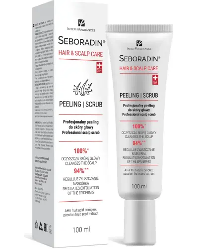 Seboradin Hair & Scalp Care Profesionalny peeling do skóry głowy, 100 ml - Do włosów nadmiernie wypadających