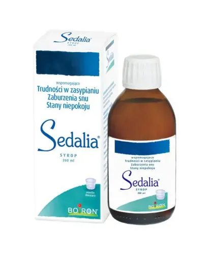 Boiron Sedalia, syrop, 200 ml - Do stosowania w stanach niepokoju i trudnościach  w zasypianiu