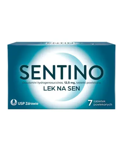 Sentino 12,5 mg, 7 tabletek powlekanych - Trudności z zasypianiem