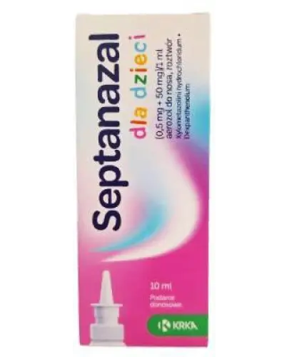 Septanazal dla dzieci, 10 ml - Aerozol do nosa z dekspantenolem