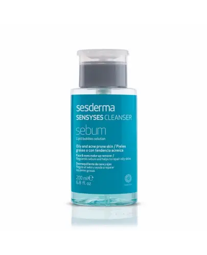 Sesderma Sensyses Cleanser Sebum Płyn oczyszczający, 200 ml - Oczyszczanie i matowienie dla skóry skłonnej do niedoskonałości