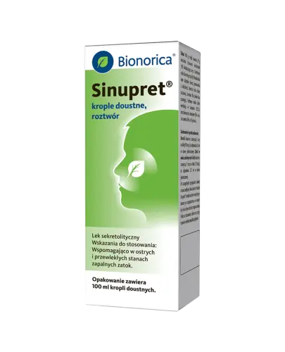 Sinupret, 100 ml - Produkt ziołowy, krople doustne, roztwór