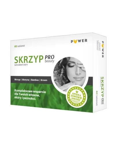 Skrzyp Pro Beauty, 60 tabletek - Suplement diety z krzemionką i biotyną