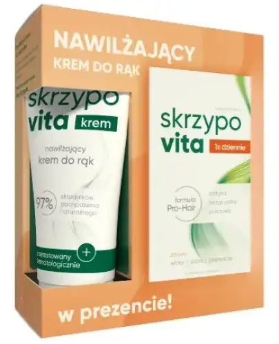 Skrzypovita, 42 tabletki + Skrzypovita Nawilżający krem do rąk, 50 ml - Włosy, skóra, paznokcie