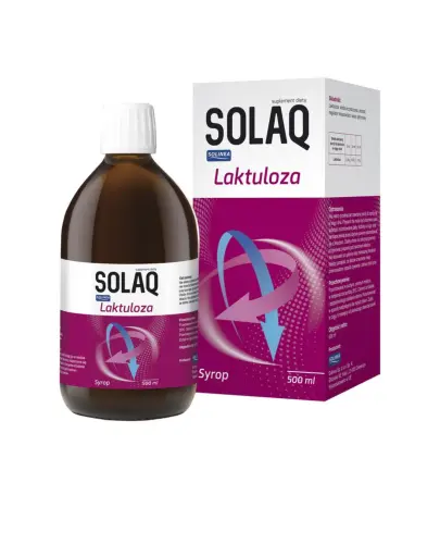 Solaq Syrop, 500 ml - Syrop z przyspieszającą pasaż jelitowy laktuloza