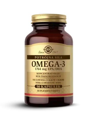 Solgar Omega-3 1764 mg EPA/DHA, 50 kapsułek - Koncentrat oleju ryb zimnowodnych