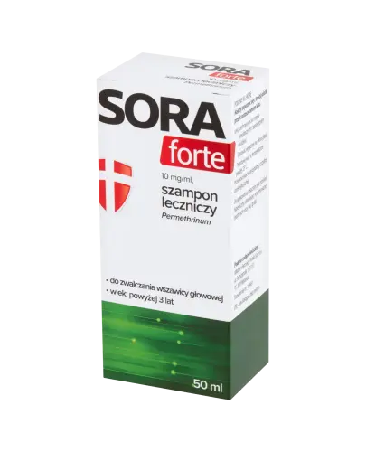 Sora Forte, 50 ml - Wszawica głowowa u osób dorosłych oraz dzieci w wieku powyżej 3 lat