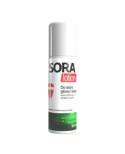 SORA Lotion Do skóry głowy i włosów, 100 ml - Pielęgnacja skóry głowy i włosów osób narażonych na kontakt z wszami