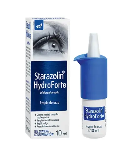 Starazolin HydroForte krople do oczu 10 ml - Krople z kwasem hialuronowym bez konserwantów